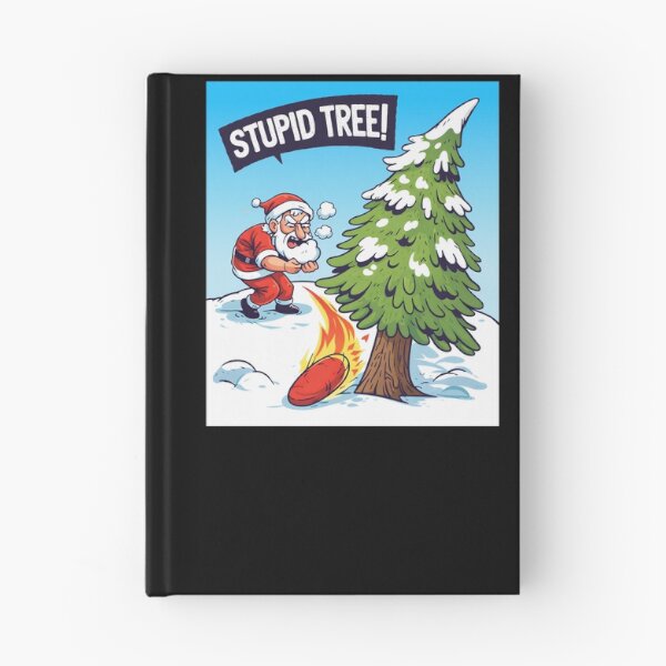 Item preview,  Funny Angry Santa Claus Stupid Tree Grumpy Christmas Holiday Humor designed and sold by DrawHandArt.