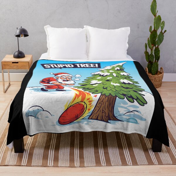 Item preview, Funny Angry Santa Claus Stupid Tree Grumpy Christmas Holiday Humor designed and sold by DrawHandArt.