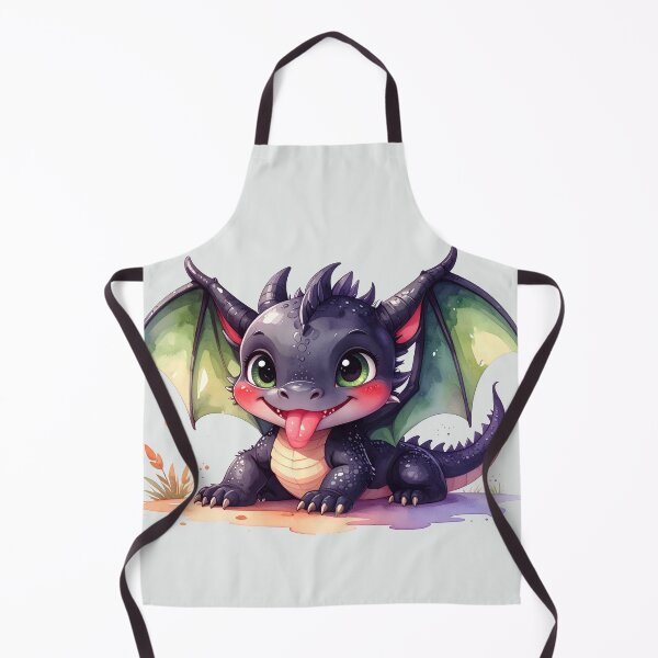 Item preview, Magical baby dragon with green wings sticks out its tongue designed and sold by LiskoDesign.