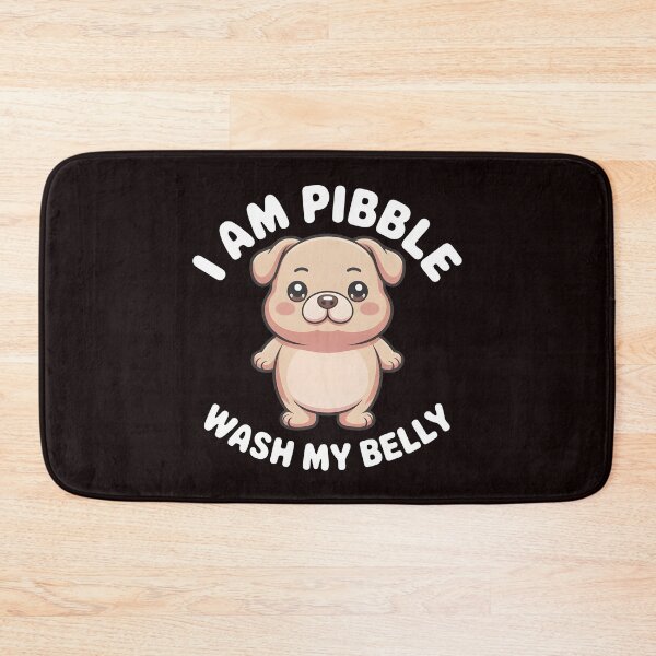 Item preview, I Am Pibble Wash My Belly – Cute Pit Bull Puppy Meme designed and sold by Redgiant87x.