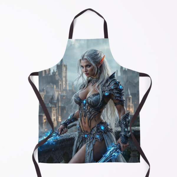 Item preview, Elven assassin on a medieval balcony designed and sold by Logoetika.