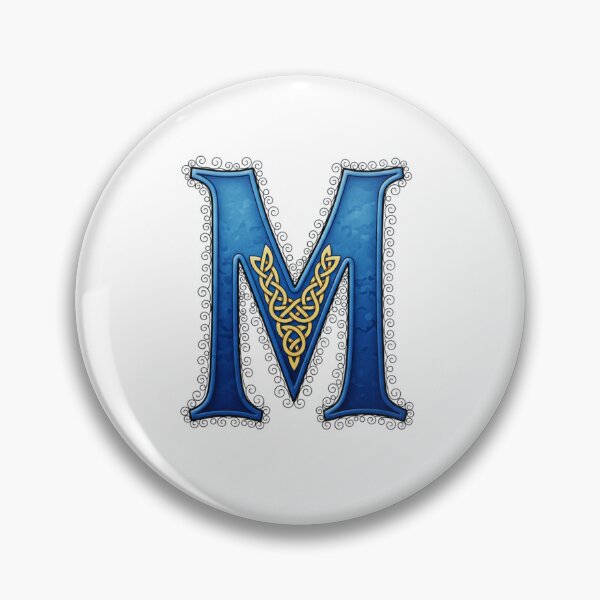 Item preview, Golden Celtic Monogram Letter M(Custom Names Available - Contact Me) designed and sold by CelticSoulShop.