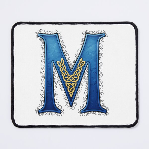 Item preview, Golden Celtic Monogram Letter M(Custom Names Available - Contact Me) designed and sold by CelticSoulShop.