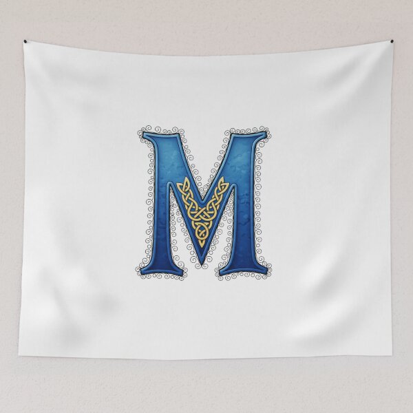 Item preview, Golden Celtic Monogram Letter M(Custom Names Available - Contact Me) designed and sold by CelticSoulShop.