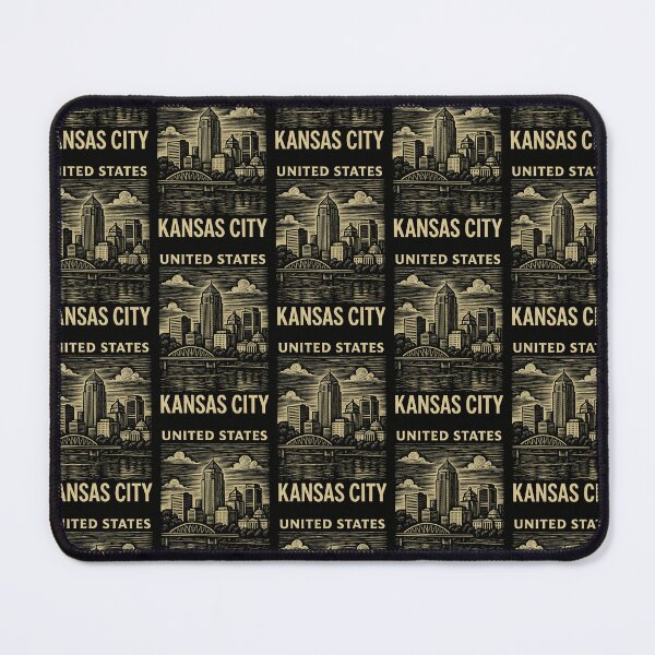 Item preview, Kansas City USA Linocut Style designed and sold by Thistle-TShop.