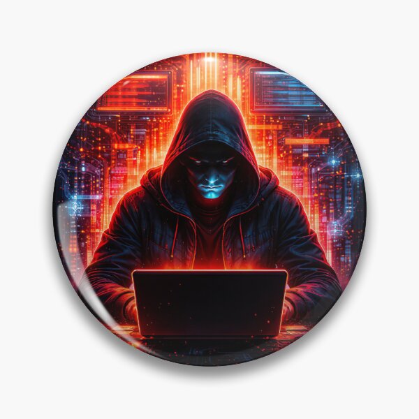 Item preview, Futuristic Hacker in Cyberpunk designed and sold by JrSkDesign ✅ .