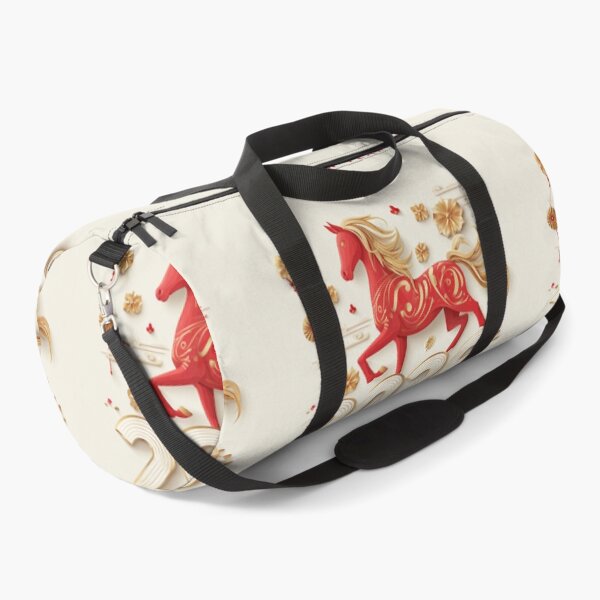 Item preview, Lunar Red Fire Horse New Year 2026 Beige Art designed and sold by GrinGalore.