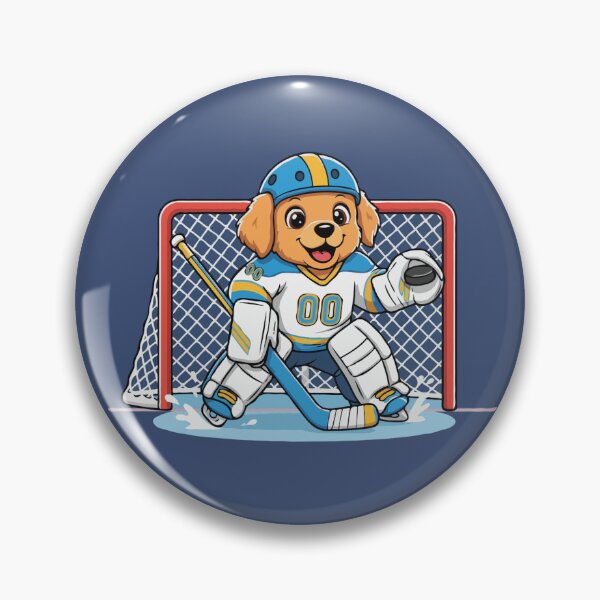 Item preview, Cute Golden Retriever Ice Hockey Goalie Puppy | Happy Winter Puppy designed and sold by The Real Life Symphony.