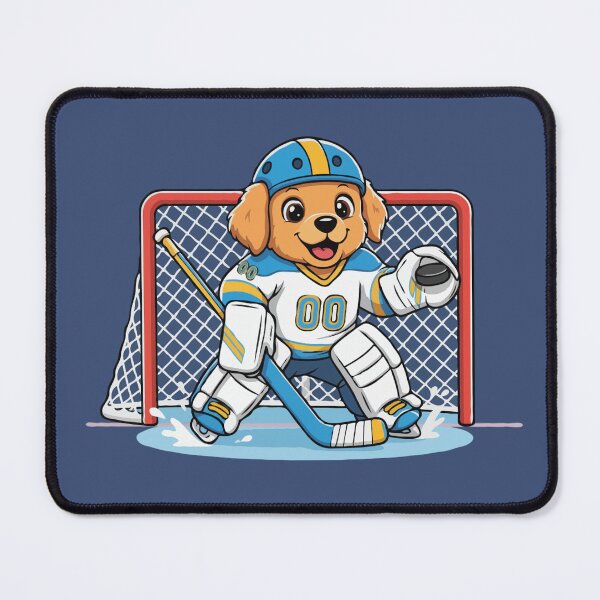 Item preview, Cute Golden Retriever Ice Hockey Goalie Puppy | Happy Winter Puppy designed and sold by The Real Life Symphony.