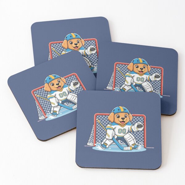 Item preview, Cute Golden Retriever Ice Hockey Goalie Puppy | Happy Winter Puppy designed and sold by The Real Life Symphony.