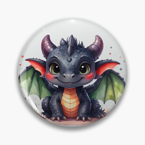Item preview, Magical baby dragon with green wings is well-behaved designed and sold by LiskoDesign.