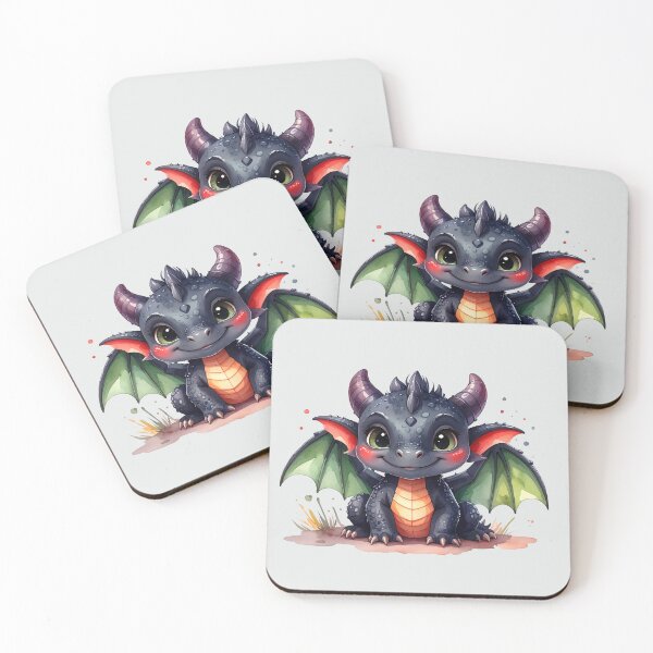 Item preview, Magical baby dragon with green wings is well-behaved designed and sold by LiskoDesign.