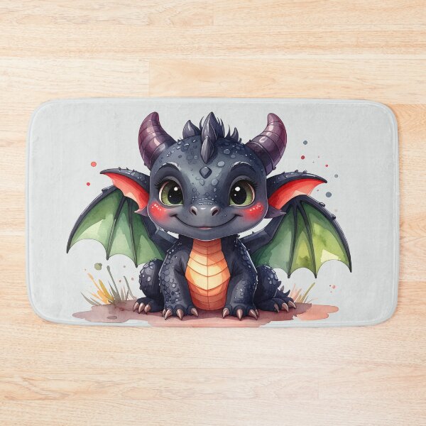 Item preview, Magical baby dragon with green wings is well-behaved designed and sold by LiskoDesign.