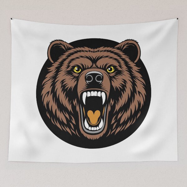 Item preview, Roaring Bear Power Emblem designed and sold by Karlov78Print.