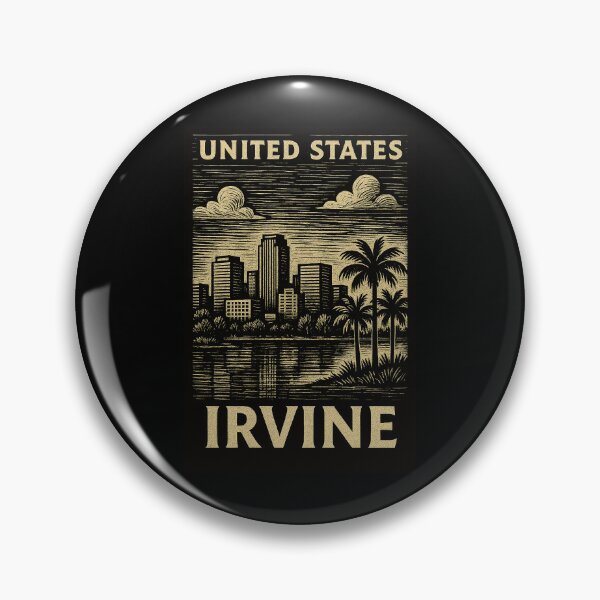 Item preview, Irvine USA Linocut Style  designed and sold by Thistle-TShop.