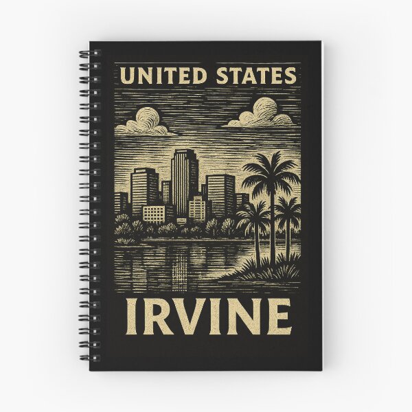 Item preview, Irvine USA Linocut Style  designed and sold by Thistle-TShop.