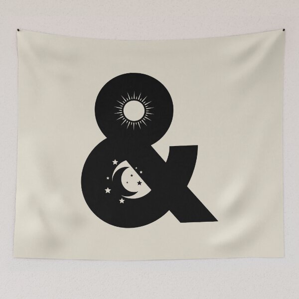 Item preview, sun, moon, ampersand designed and sold by Captain Banjo.