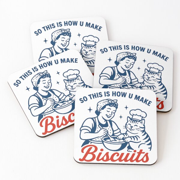 Item preview, So This Is How You Make Biscuits - Retro Cat Biscuit designed and sold by ZBIFBOUETLA.