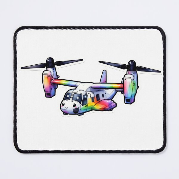 Item preview, Colorful Anime Style Tiltrotor Military Transport Aircraft designed and sold by Combat Skies.