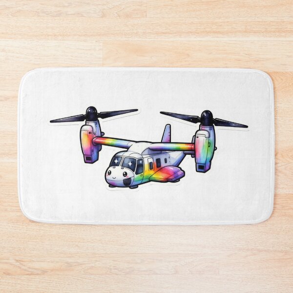 Item preview, Colorful Anime Style Tiltrotor Military Transport Aircraft designed and sold by Combat Skies.
