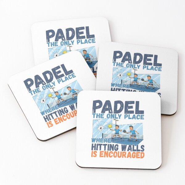 Item preview, Funny Padel Quote - Hitting Walls Encouraged Padel Tennis designed and sold by Mr Lee.