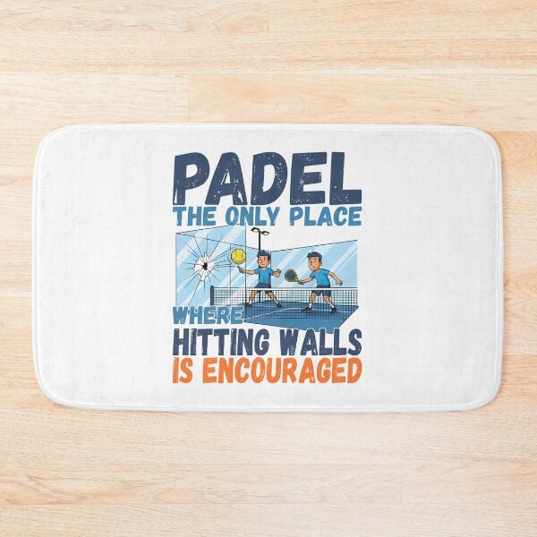 Item preview, Funny Padel Quote - Hitting Walls Encouraged Padel Tennis designed and sold by Mr Lee.