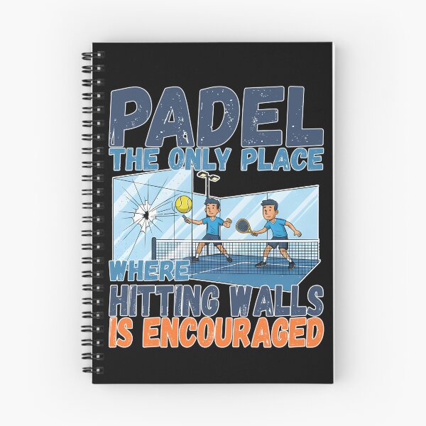 Item preview, Funny Padel Quote - Hitting Walls Encouraged Padel Tennis designed and sold by Mr Lee.