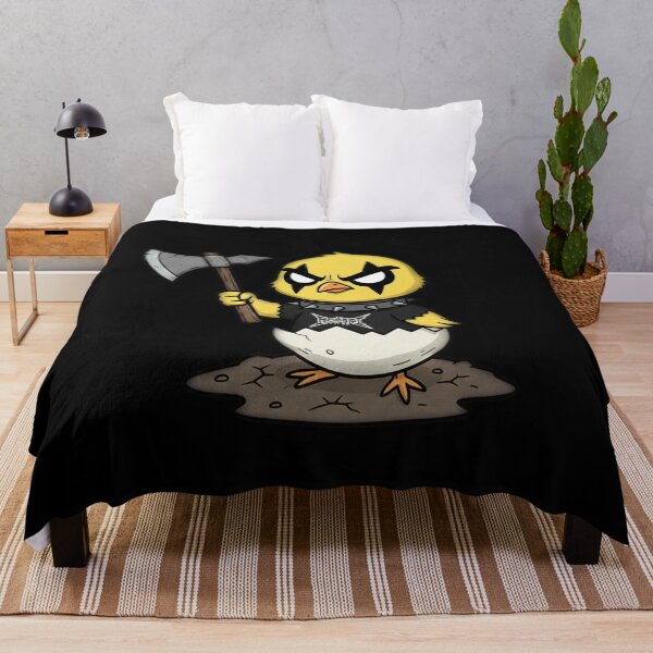Item preview, Dark Cute Chick With Ax Fantasy Cartoon Illustration designed and sold by RebellDancer.