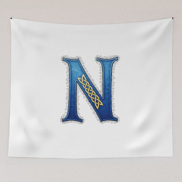 Item preview, Golden Celtic Monogram Letter N(Custom Names Available - Contact Me) designed and sold by CelticSoulShop.