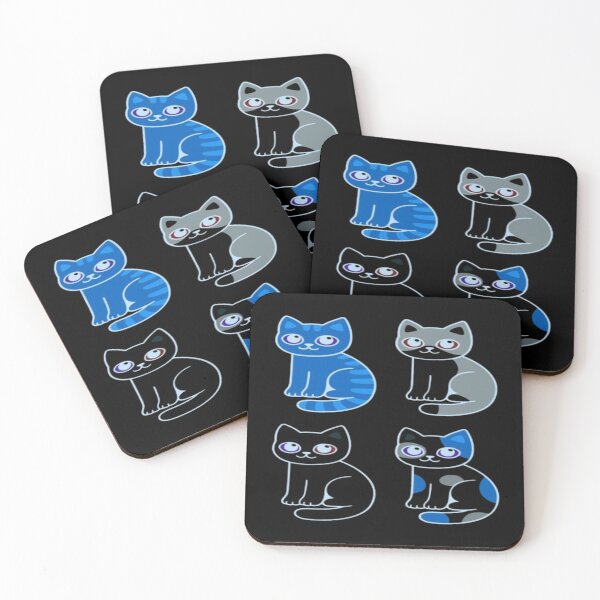 Item preview, Playful Cartoon Cat Pairs designed and sold by ALIZINHO666.
