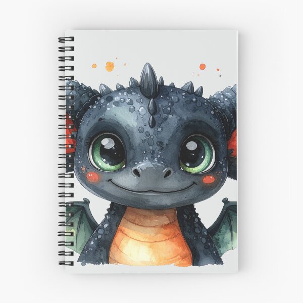 Item preview, Magical baby dragon with green wings up close designed and sold by LiskoDesign.
