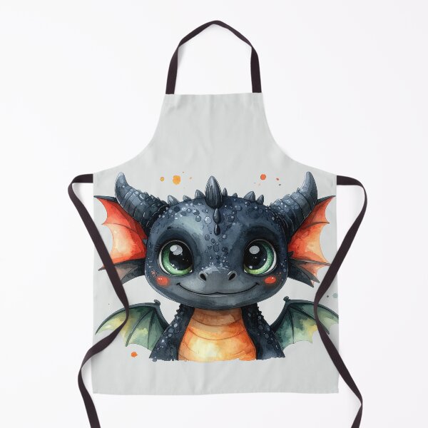 Item preview, Magical baby dragon with green wings up close designed and sold by LiskoDesign.