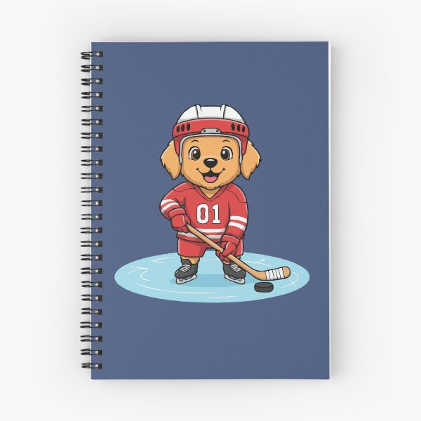 Item preview, Cute Golden Retriever Ice Hockey Puppy | Happy Winter Puppy designed and sold by The Real Life Symphony.