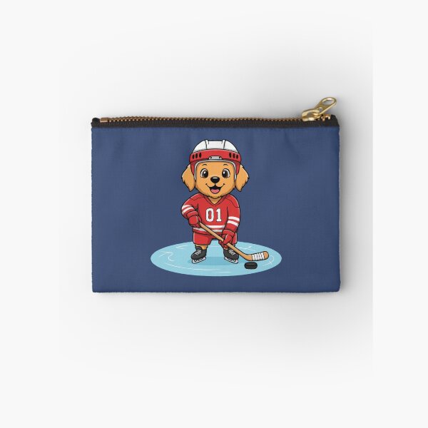 Item preview, Cute Golden Retriever Ice Hockey Puppy | Happy Winter Puppy designed and sold by The Real Life Symphony.