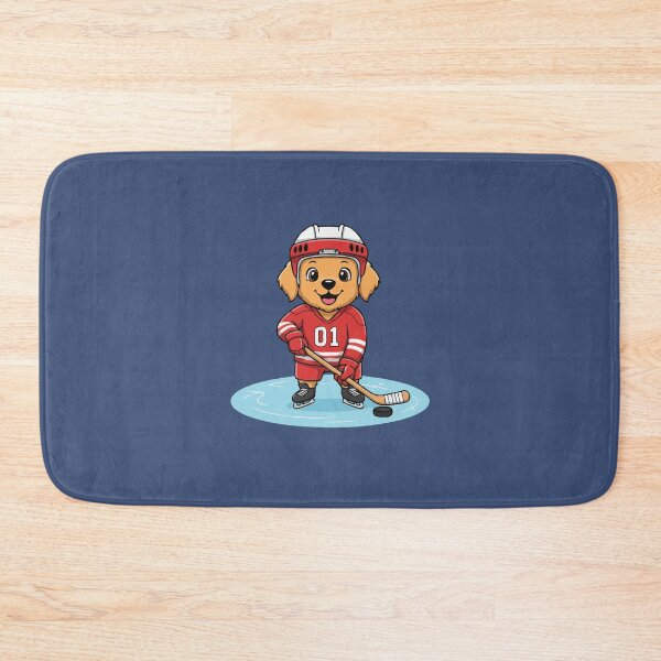 Item preview, Cute Golden Retriever Ice Hockey Puppy | Happy Winter Puppy designed and sold by The Real Life Symphony.