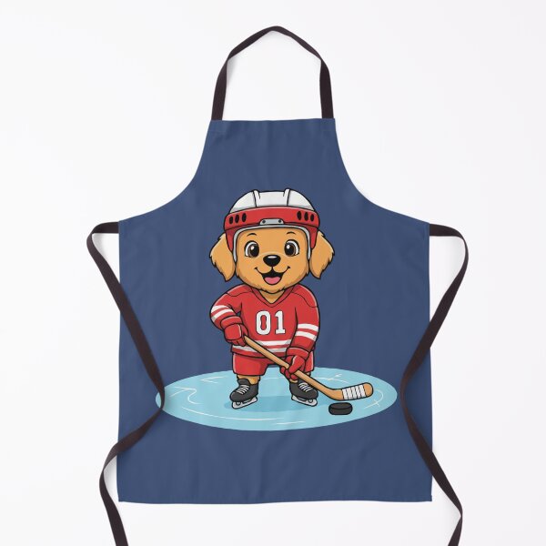 Item preview, Cute Golden Retriever Ice Hockey Puppy | Happy Winter Puppy designed and sold by The Real Life Symphony.