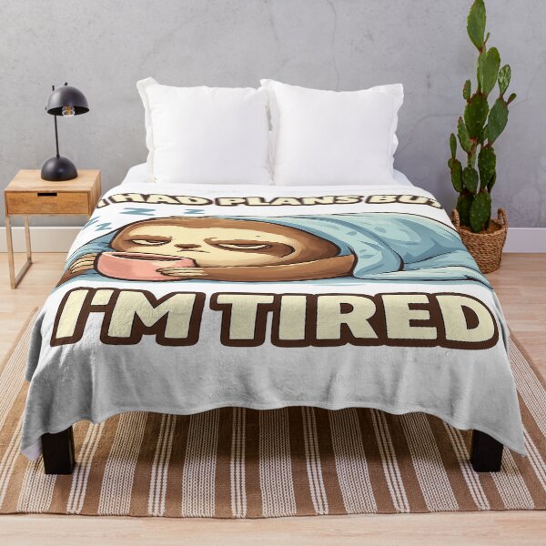 Item preview, Funny Sloth Meme – I Had Plans But I’m Tired  Relatable Sarcastic Humor Design designed and sold by FernandsOficial.