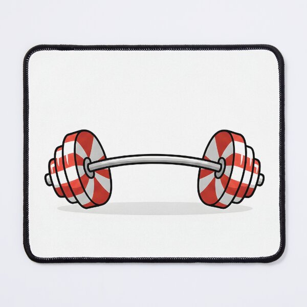 Item preview, Candy Cane Barbell Funny Christmas Weightlifting Graphic designed and sold by AestheticCore Designs.