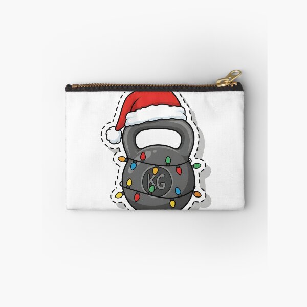 Item preview, Kettlebell Ornament Santa Hat Christmas Gym Sticker designed and sold by AestheticCore Designs.