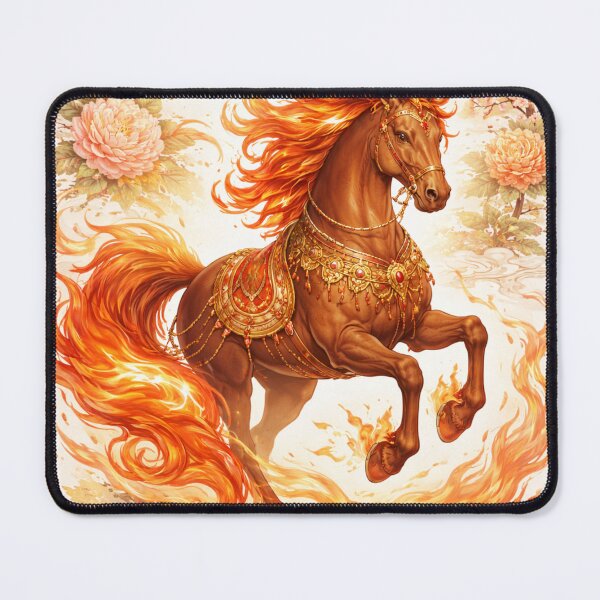 Item preview, 2026 Flaming Horse – Fire Zodiac Cherry Blossom designed and sold by PunchDrop.