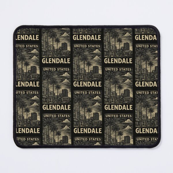 Item preview, Glendale USA Linocut Style  designed and sold by Thistle-TShop.