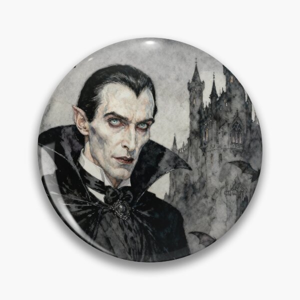 Item preview, The evil of Dracula Illustration from Bram Stoker's Dracula character portrait art designed and sold by Vintage Designs +.