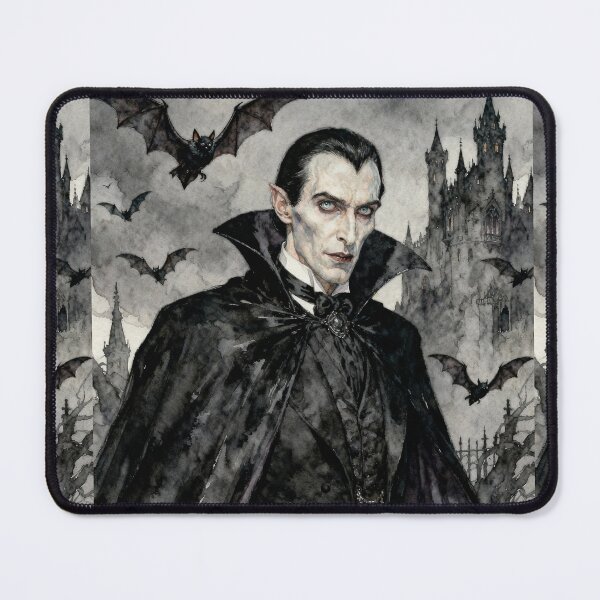 Item preview, The evil of Dracula Illustration from Bram Stoker's Dracula character portrait art designed and sold by Vintage Designs +.