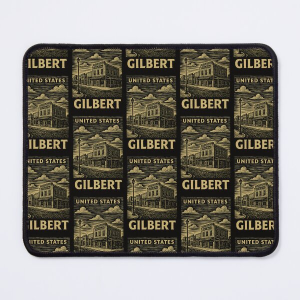 Item preview, Gilbert USA Linocut Style designed and sold by Thistle-TShop.