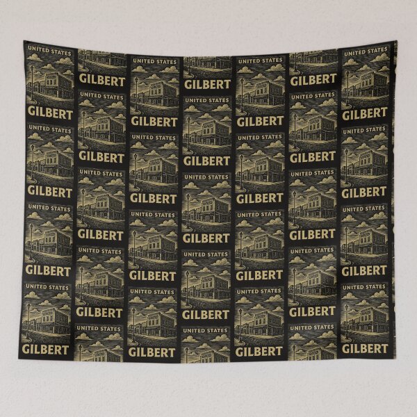 Item preview, Gilbert USA Linocut Style  designed and sold by Thistle-TShop.