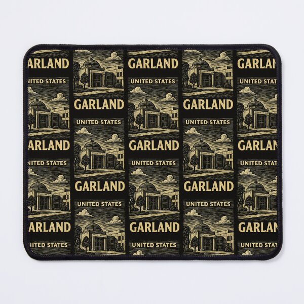 Item preview, Garland USA Linocut Style designed and sold by Thistle-TShop.
