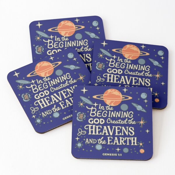 Item preview, Genesis 1:1 Bible Verse – “In the Beginning God Created the Heavens and the Earth” designed and sold by poptren.