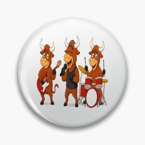 Item preview, cartoon bull band,the taurus designed and sold by JamesDunican.