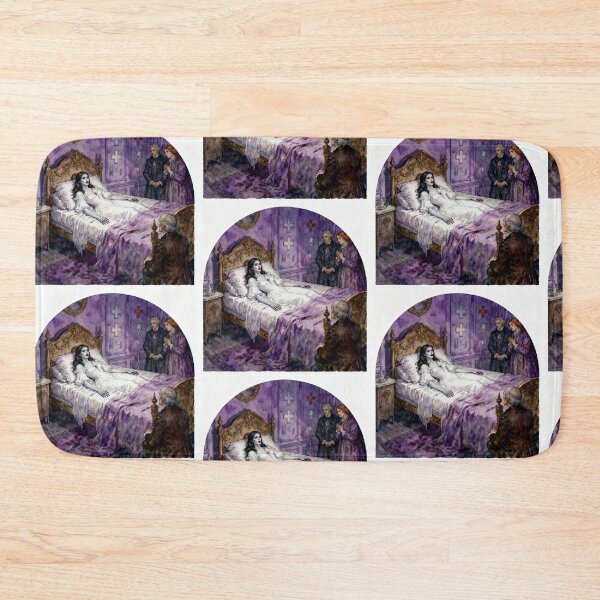 Item preview, Lucy becomes a Vampire Illustration from Bram Stoker's Dracula character portrait art designed and sold by Vintage Designs +.