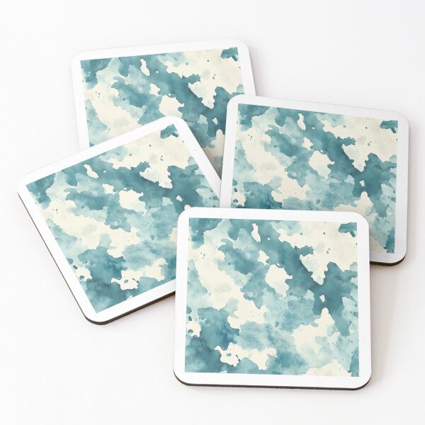 Item preview, Watercolor Cow Print Pattern | Turquoise Western Farmhouse Aesthetic designed and sold by PaperieJennifer.